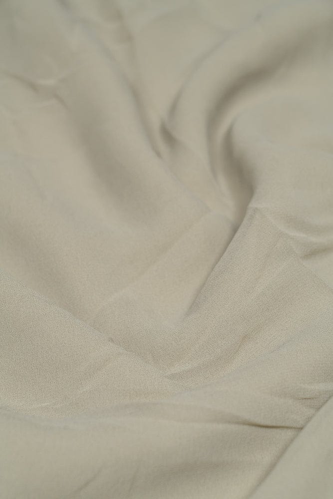 Cement Grey Dyed Georgette Fabric - doeraa