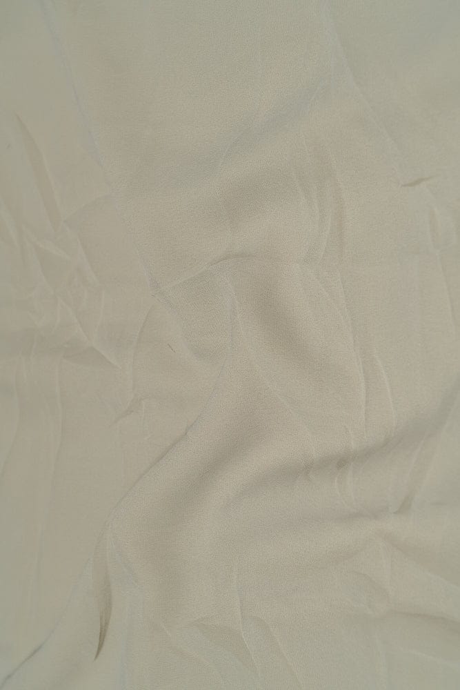Cement Grey Dyed Georgette Fabric - doeraa