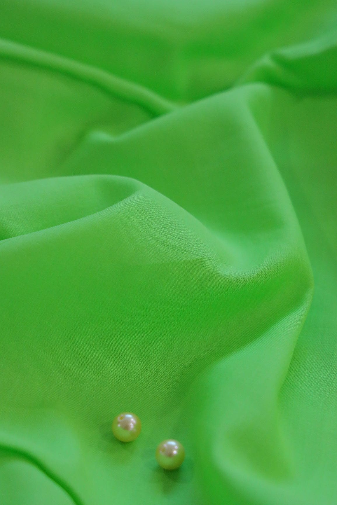doeraa Plain Dyed Fabrics Pista Pure Cotton Dull Satin Fabric
