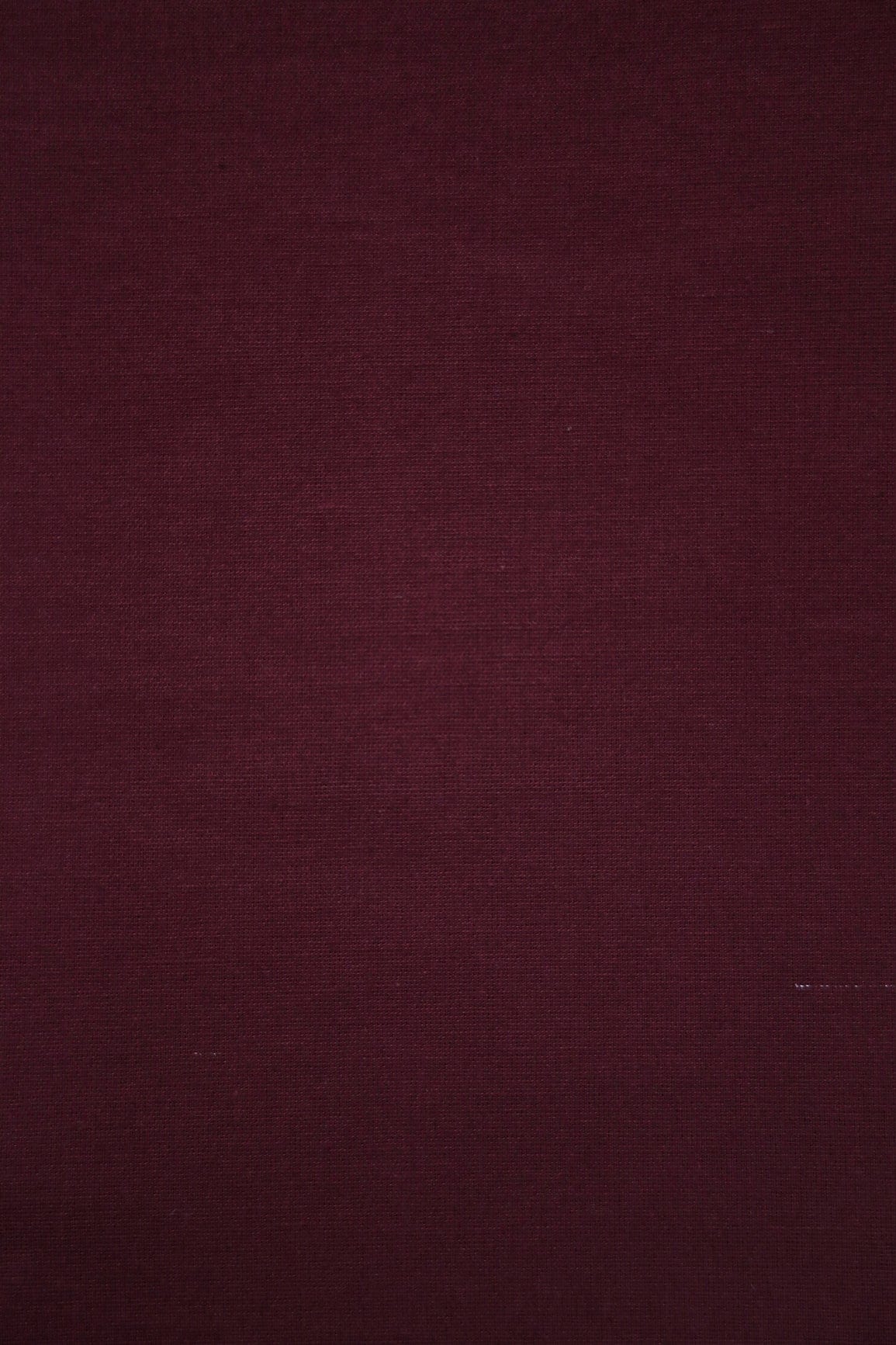 doeraa Plain Fabrics Maroon Dyed Flex Cotton Fabric