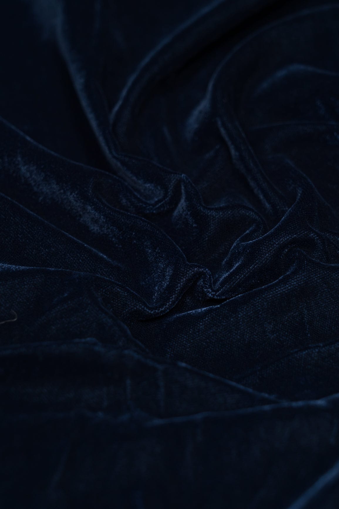 doeraa Plain Fabrics Navy Blue Micro Velvet 9000