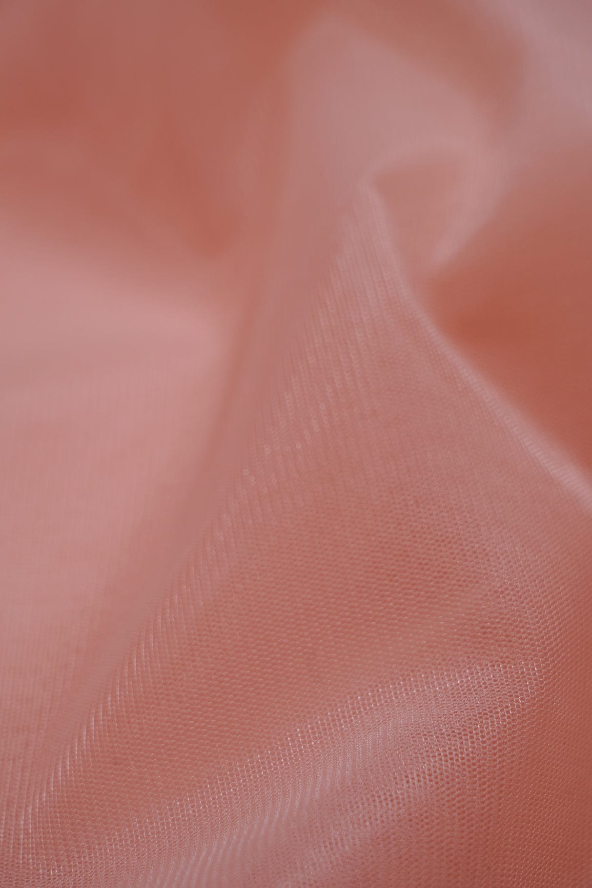 doeraa Plain Fabrics Peach Dyed Soft Net