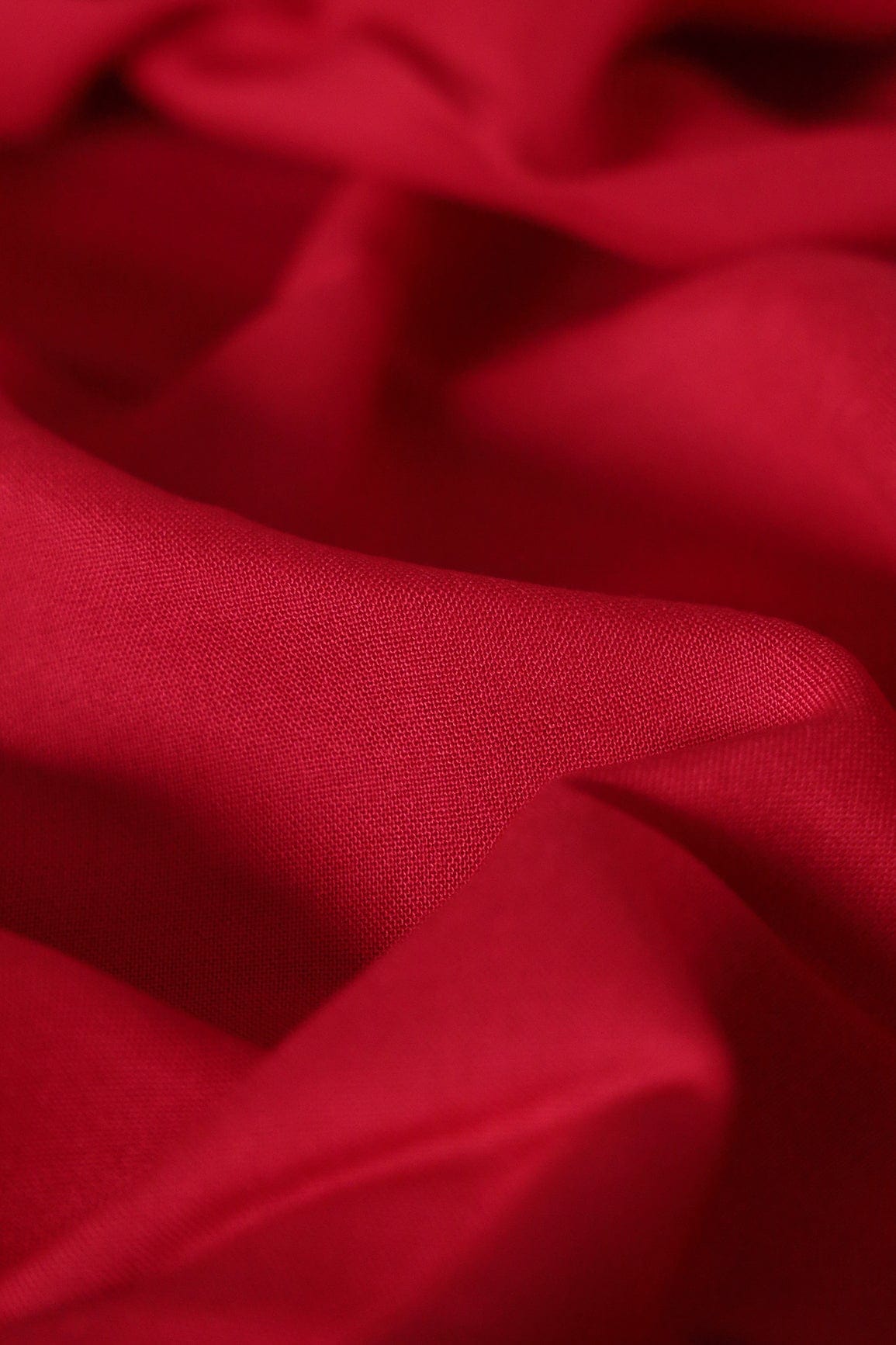 doeraa Plain Fabrics Red Dyed Rayon Fabric