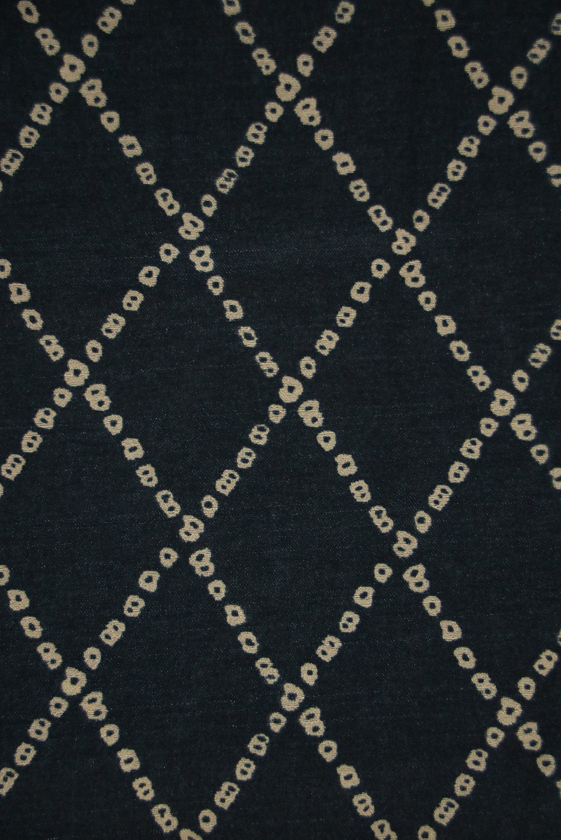 doeraa Prints Aesthetic Black Digital Print on Tussar Satin Fabric