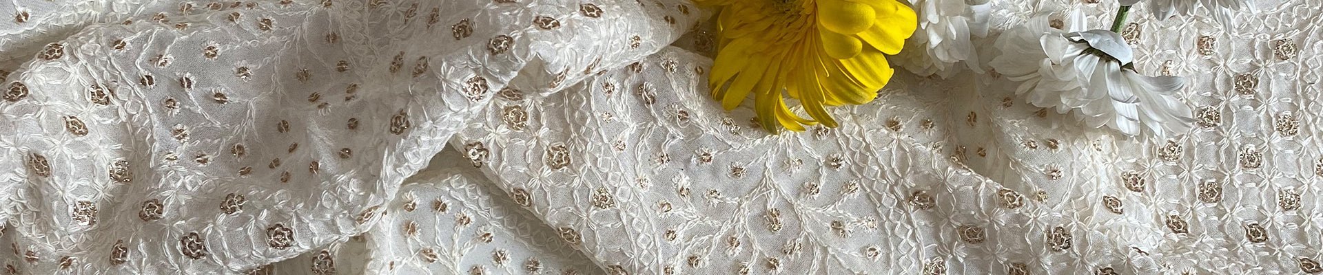 Georgette Embroidery Fabric - doeraa