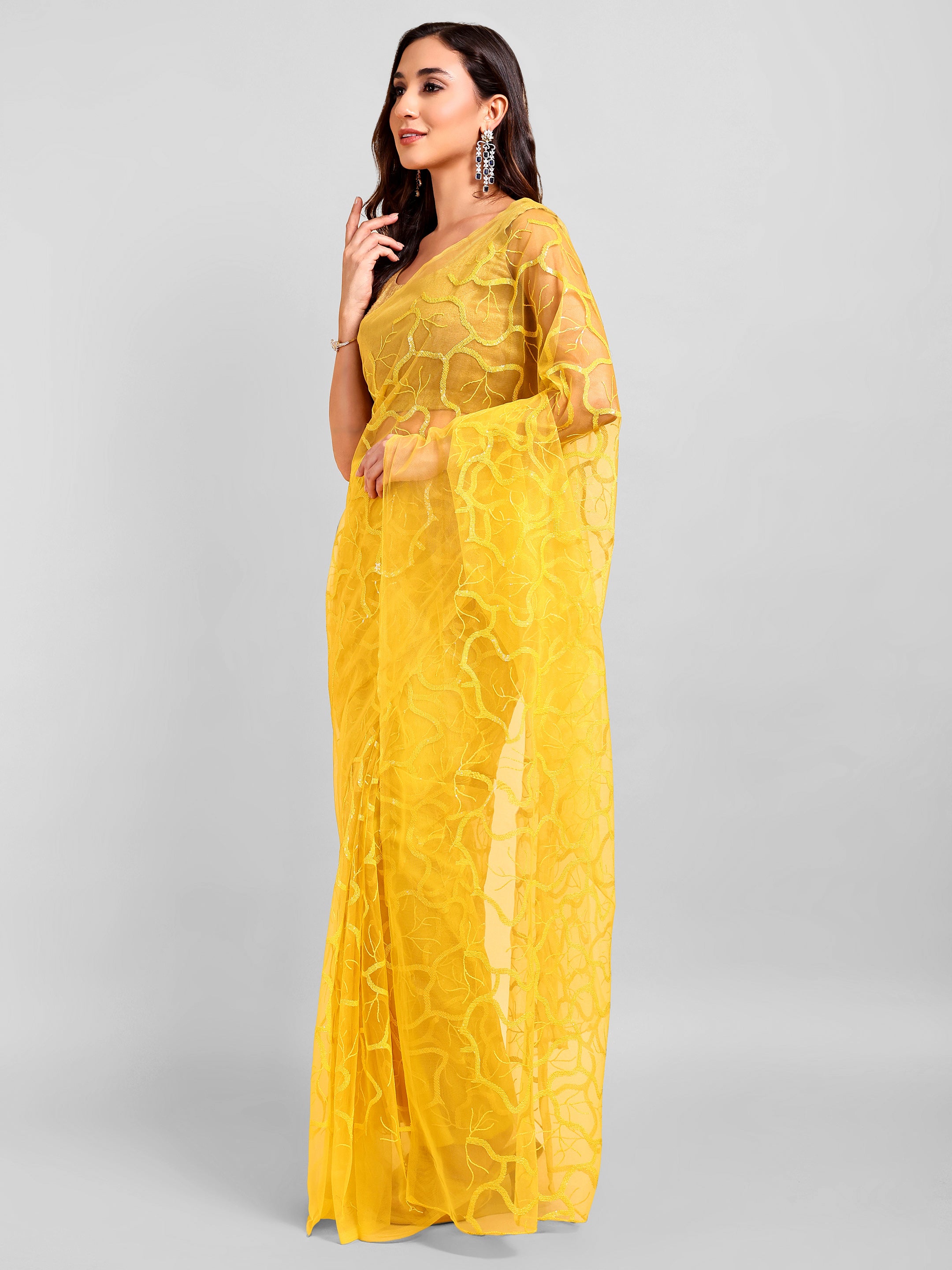 Yellow Saree Set (2 Piece)