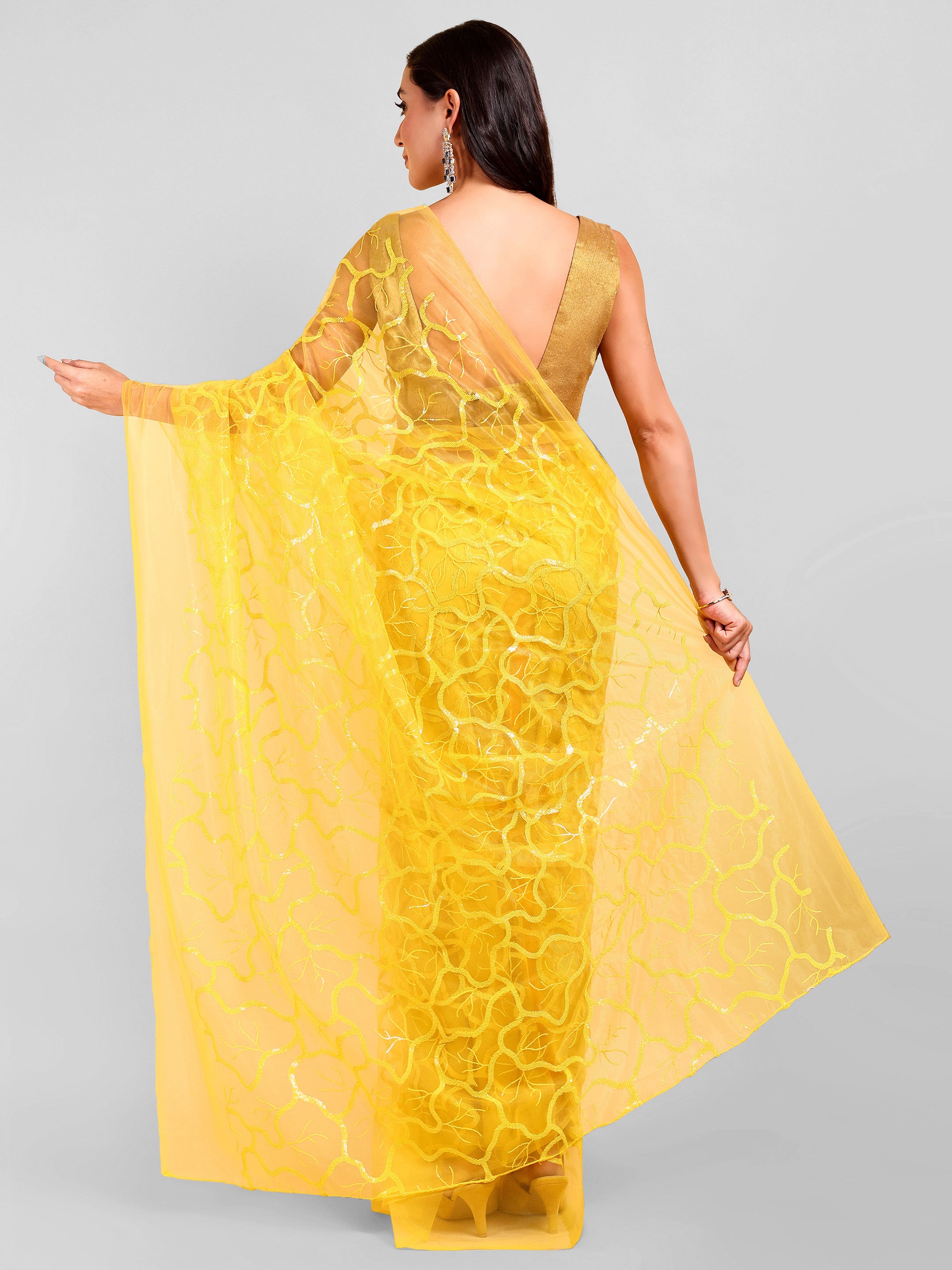 Yellow Saree Set (2 Piece)