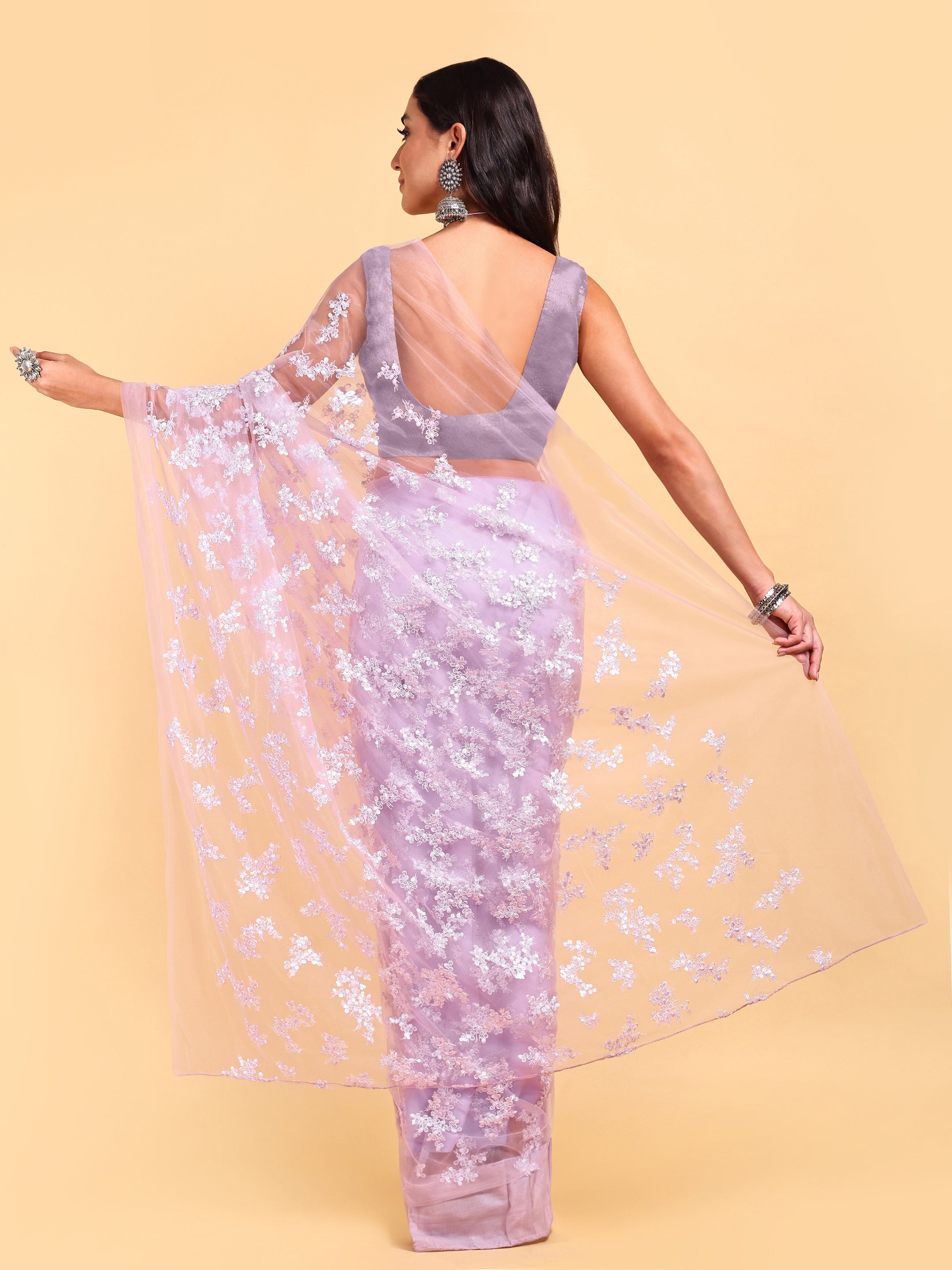 Lilac Saree Set (2 Piece)