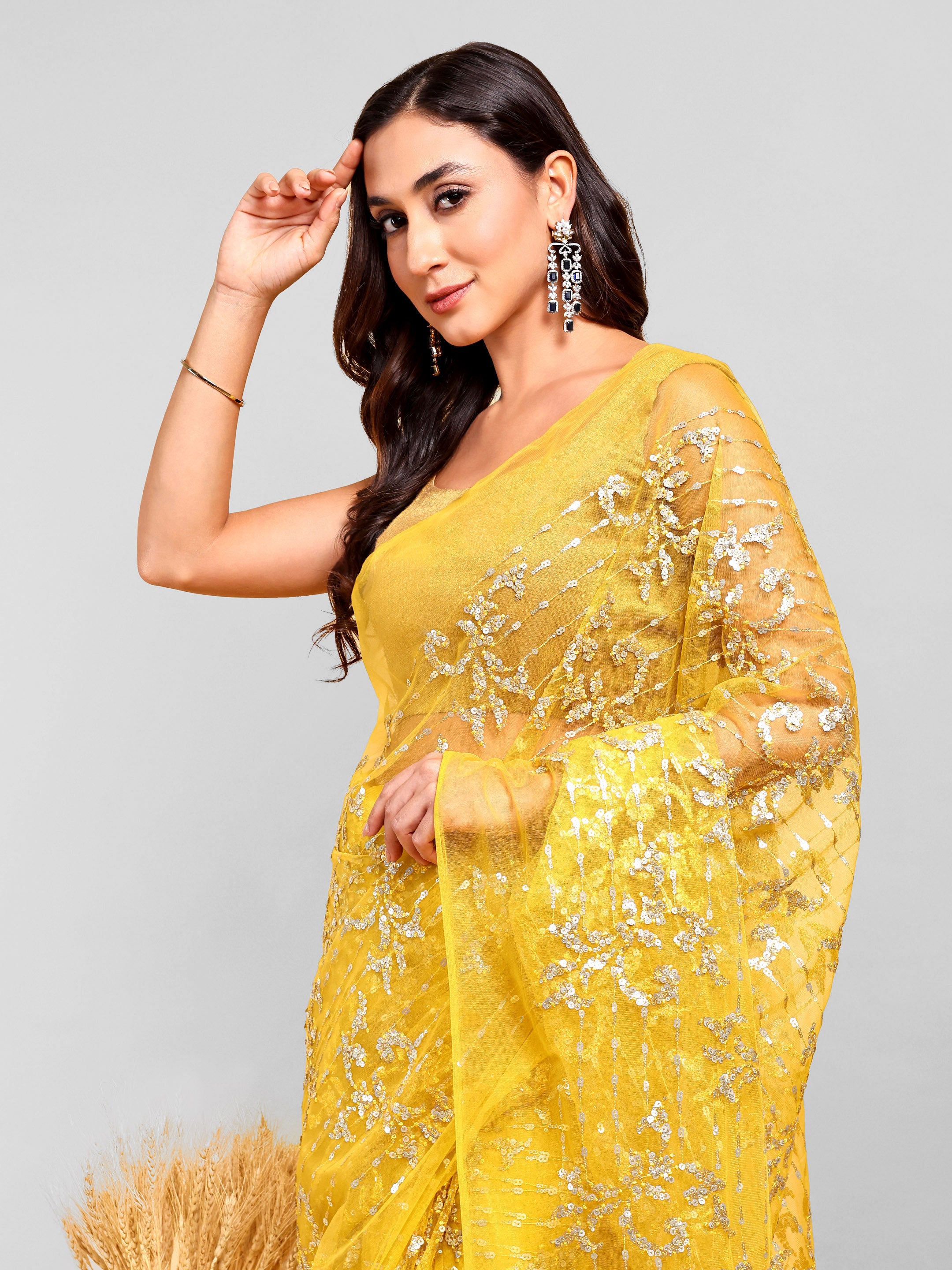 Yellow Saree Set (2 Piece)