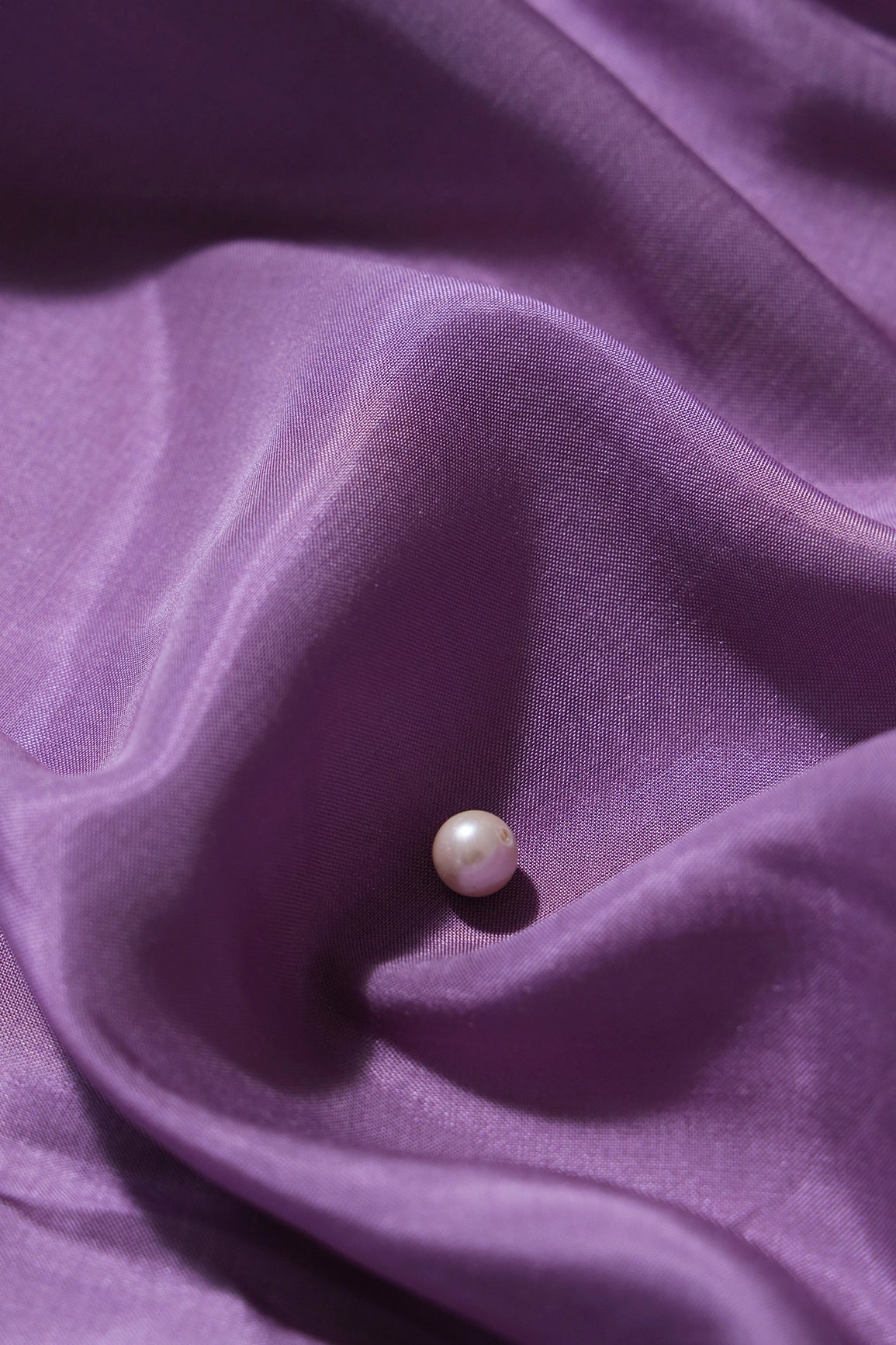 Lavender Dyed Pure Viscose Muslin Fabric