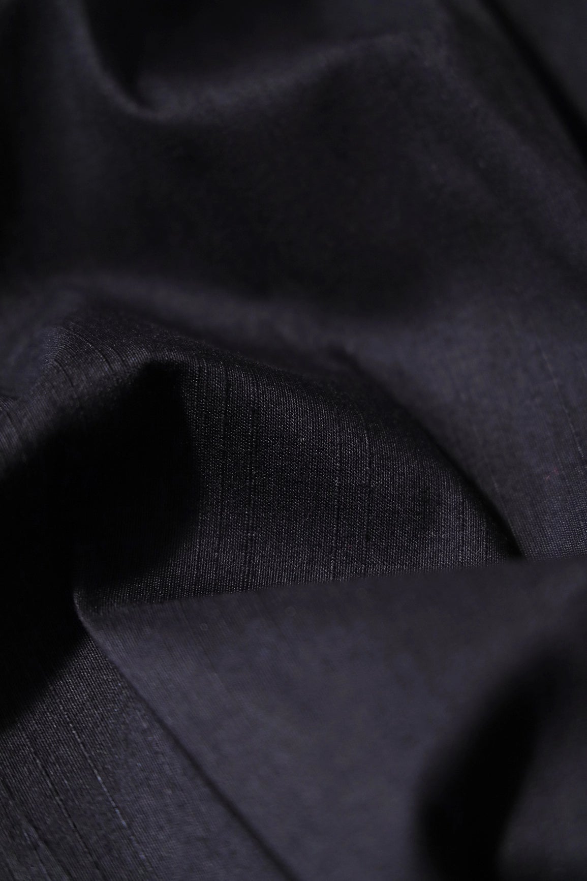Black Raw Silk Fabric