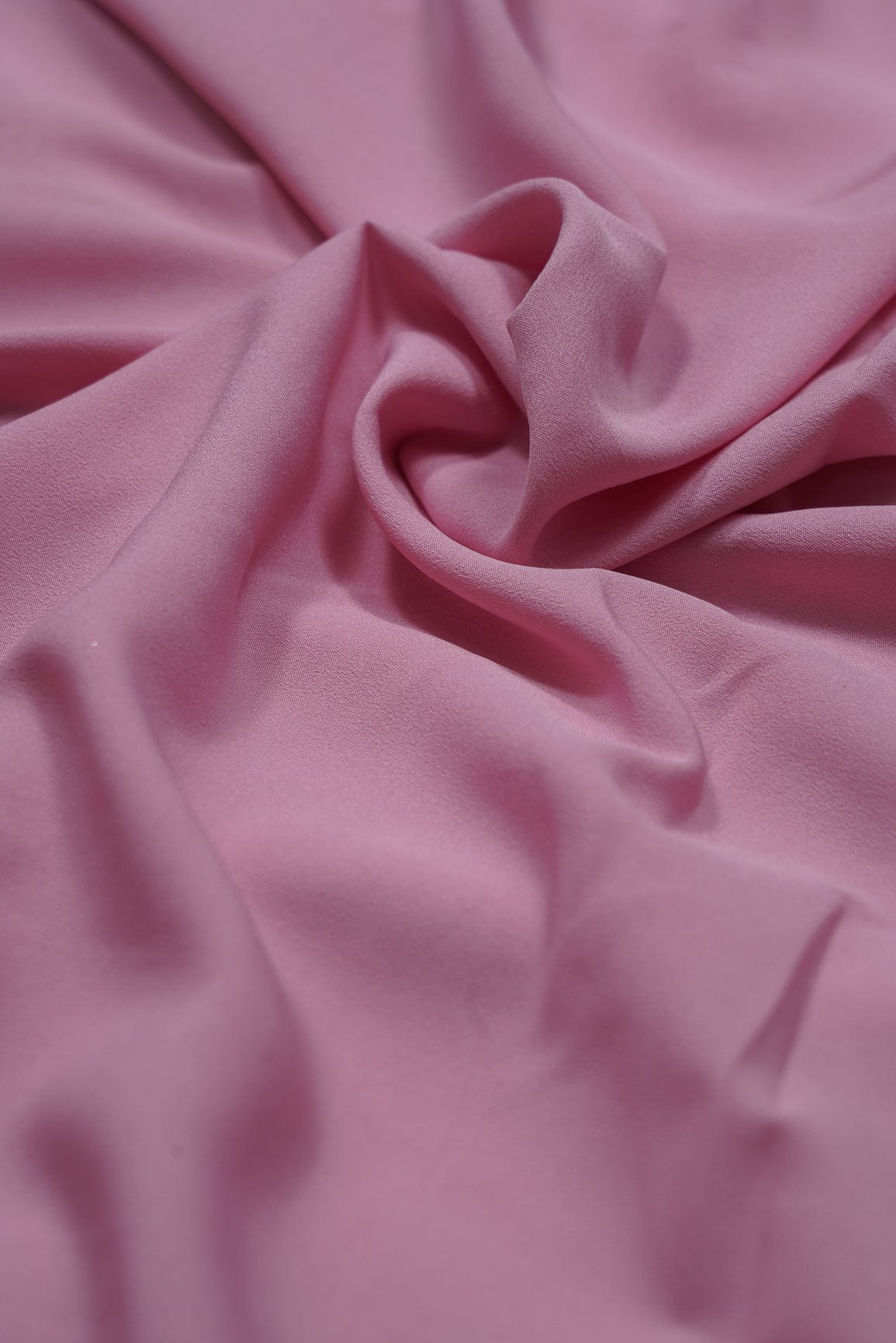 Baby Pink Dyed Crepe Fabric - doeraa
