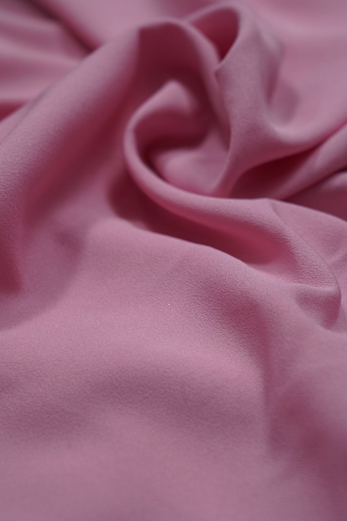 Baby Pink Dyed Crepe Fabric - doeraa