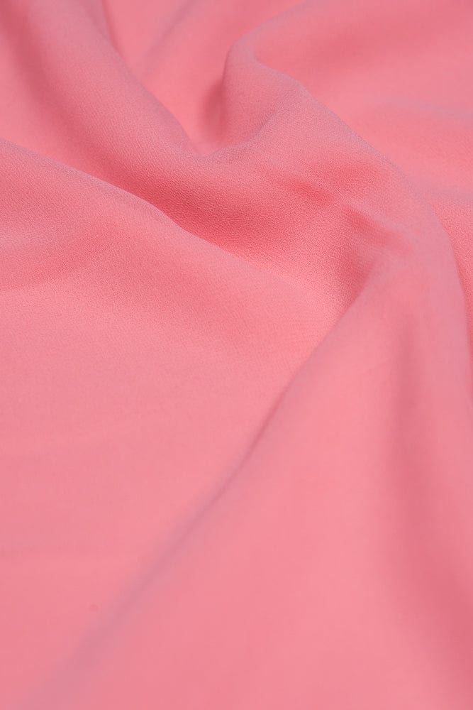 Baby Pink Dyed Georgette Fabric - doeraa