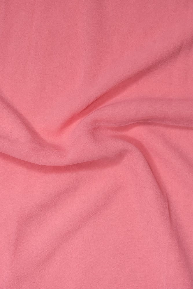 Baby Pink Dyed Georgette Fabric - doeraa