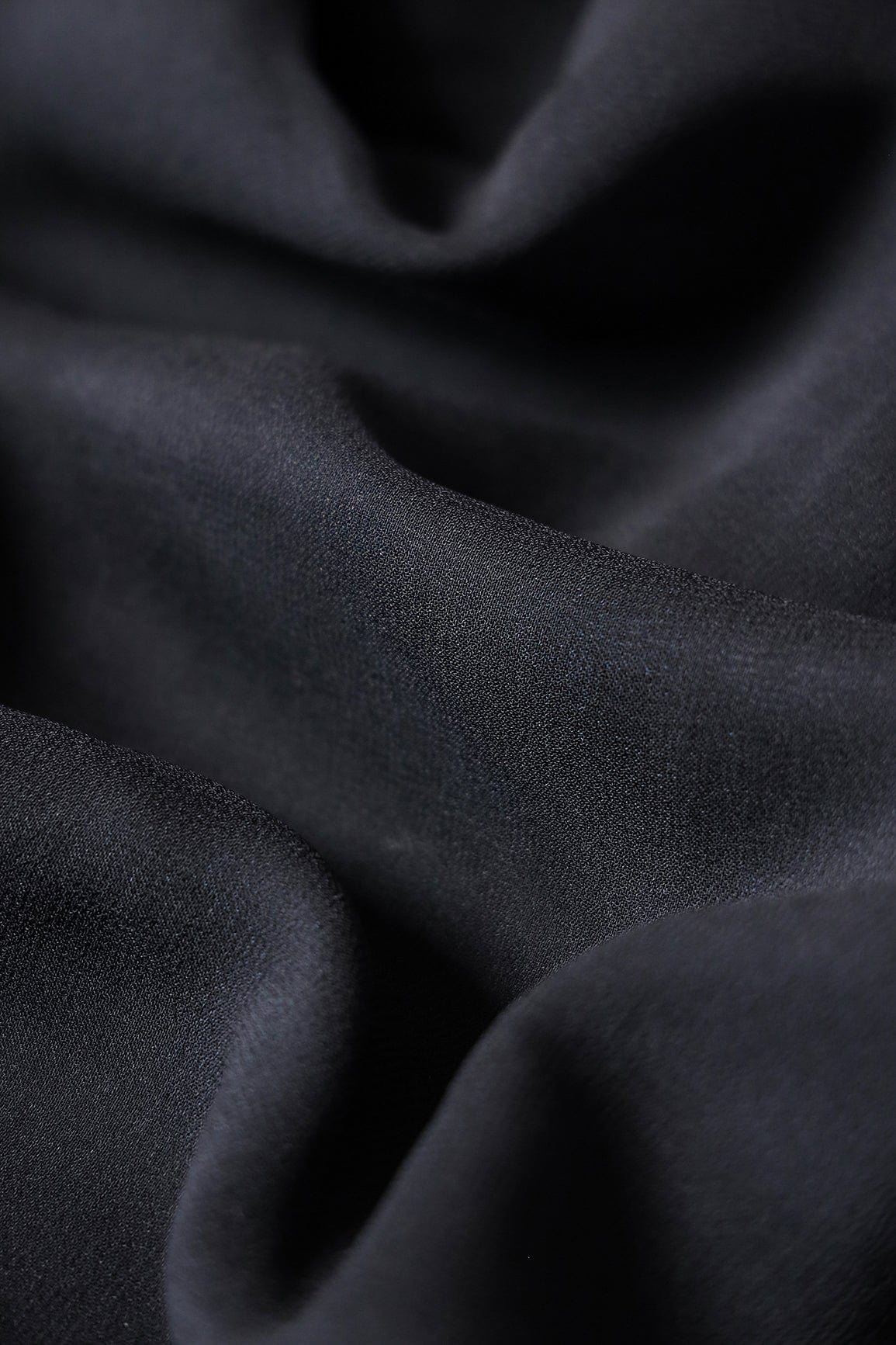 Black Dyed Viscose Georgette Fabric - doeraa