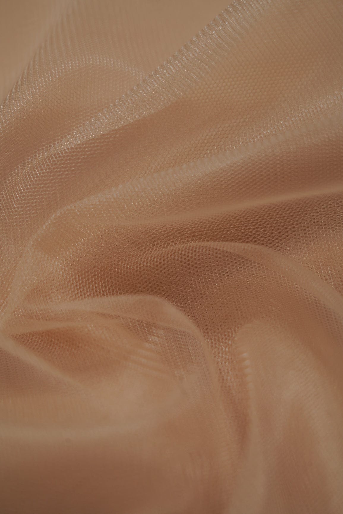 Dark Beige Dyed Soft Net - doeraa