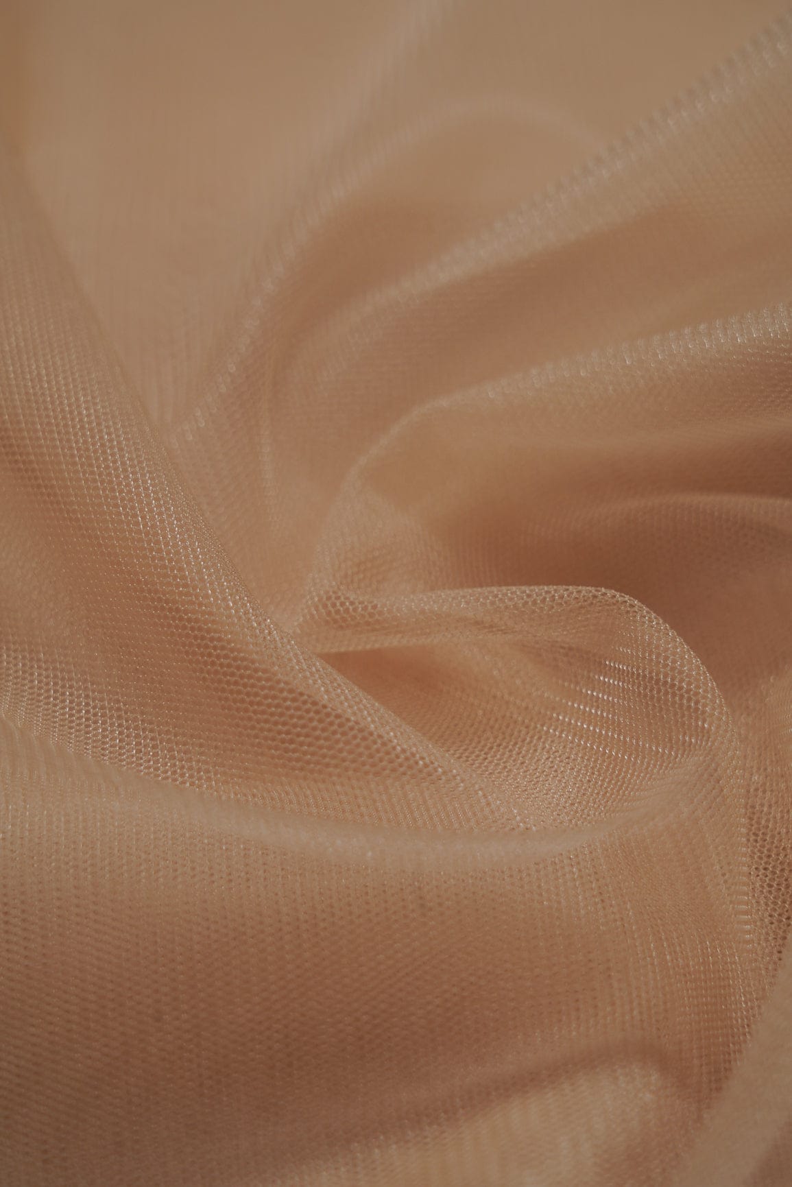 Dark Beige Dyed Soft Net - doeraa