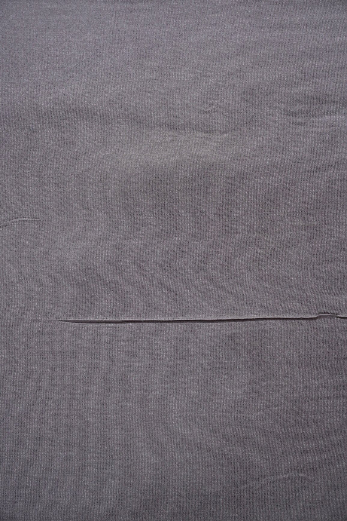 Dark Grey Dyed Muslin Fabric - doeraa