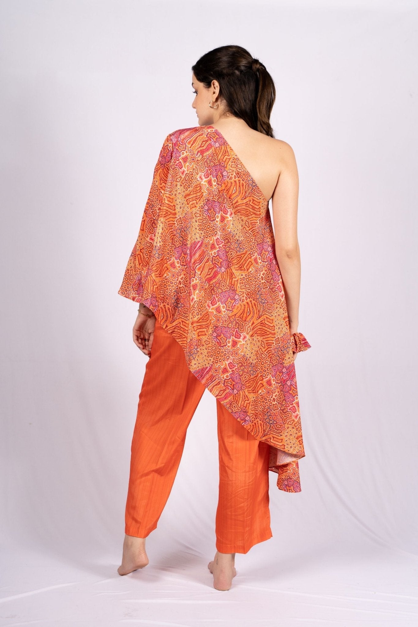 Elysian Abstract Crepe Co - ord Set - doeraa