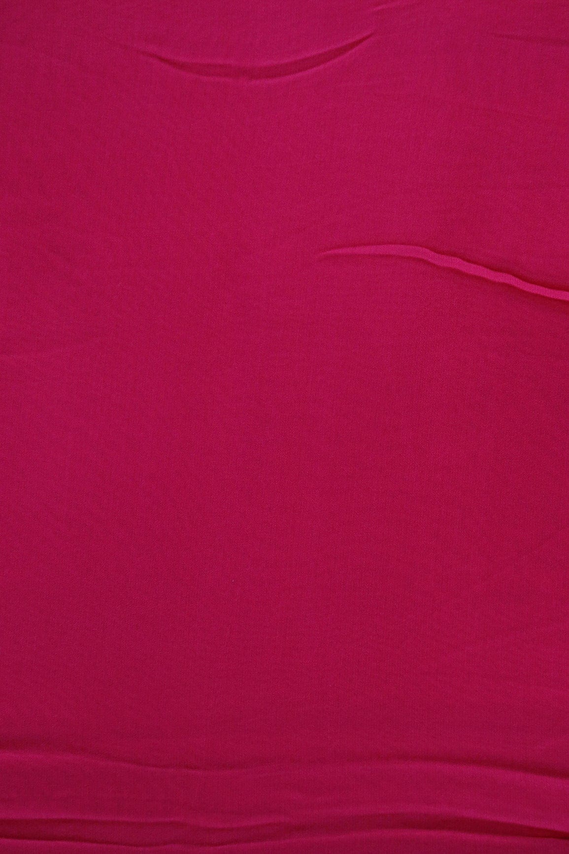 Fuchsia Dyed Viscose Georgette Fabric - doeraa