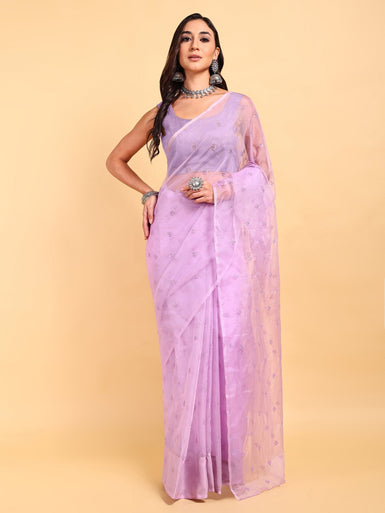 Lavender Saree Set (2 Piece)