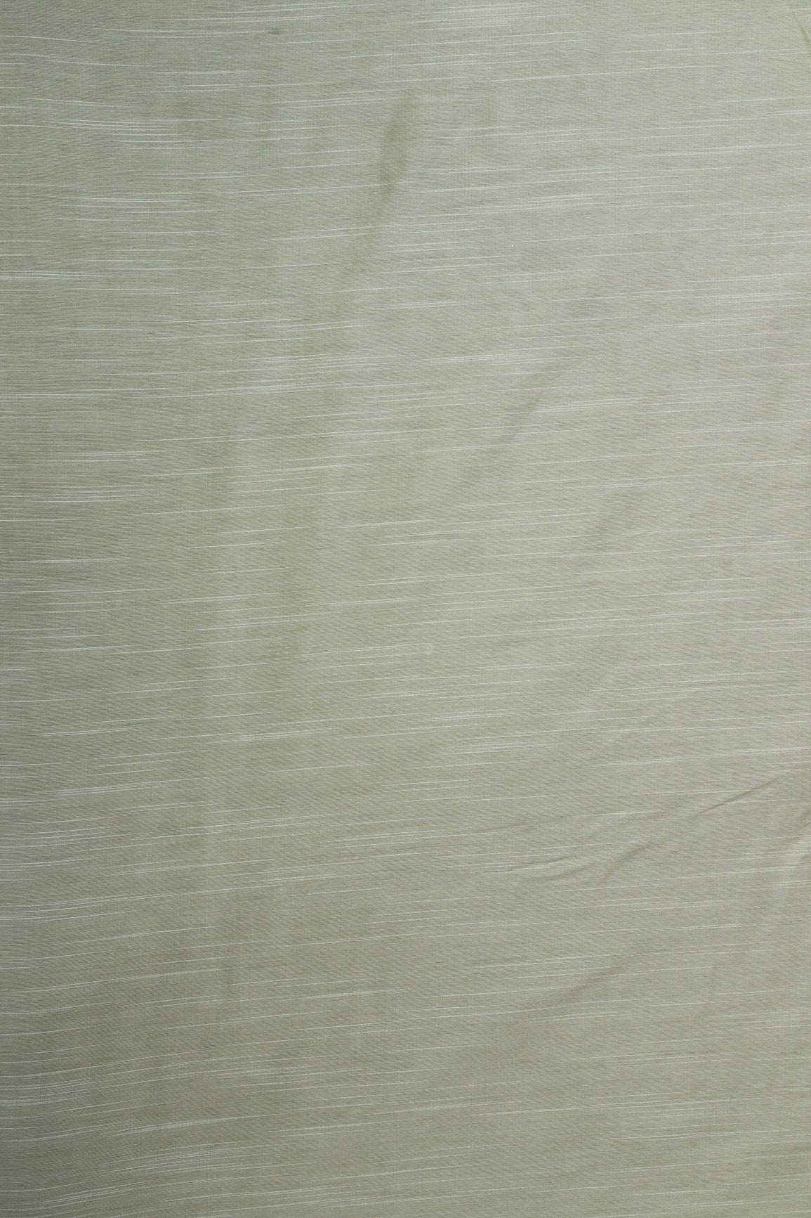 Light Olive Dyed Raw Silk Fabric - doeraa