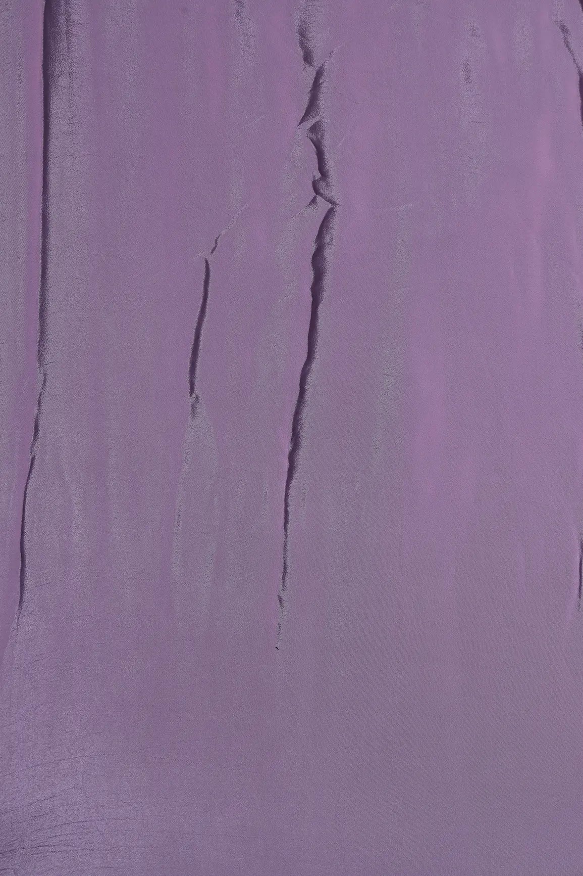 Lilac Dyed Pure Crepe Fabric - doeraa