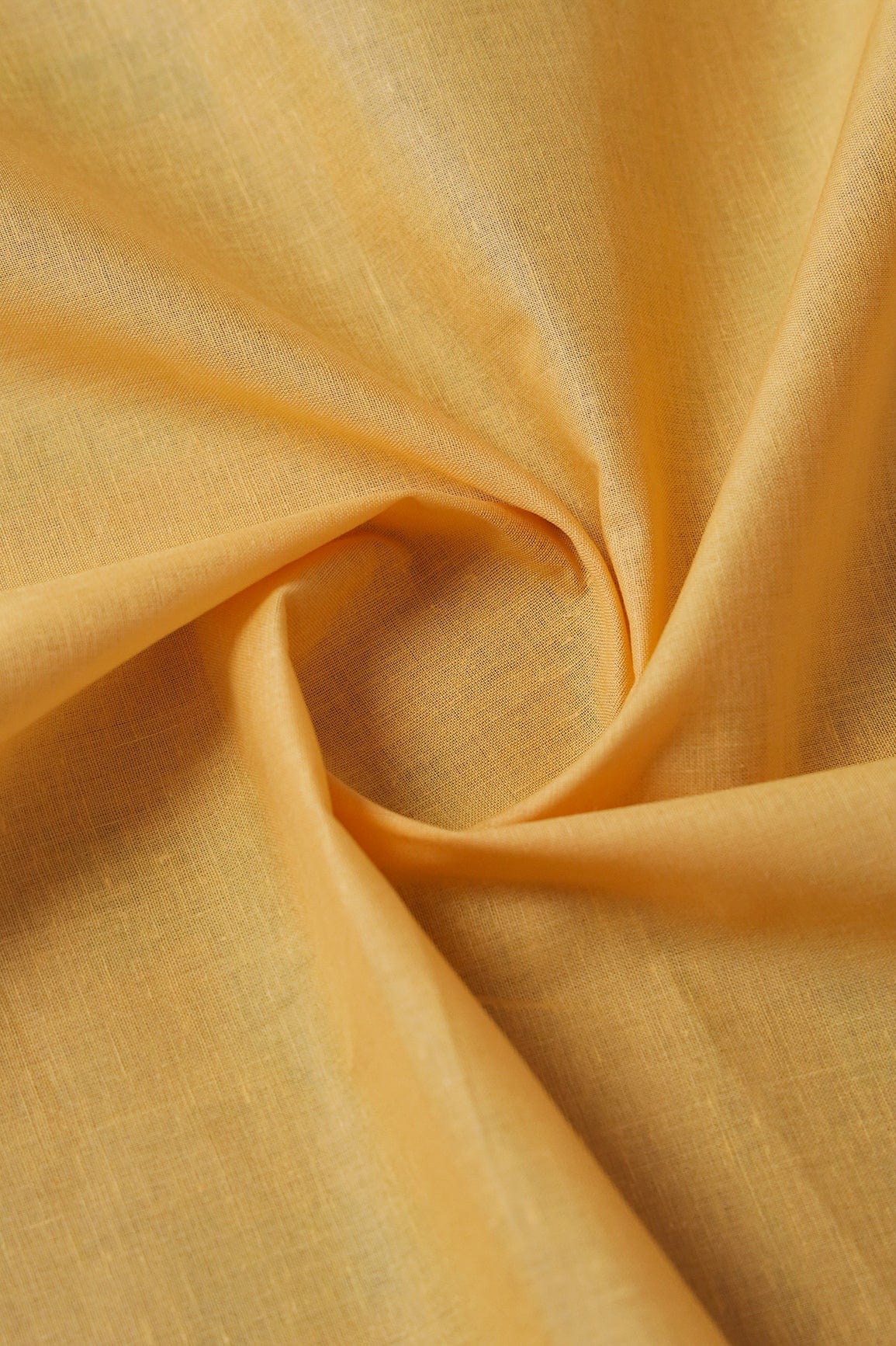 Mango Yellow Dyed Pure Cotton Fabric - doeraa