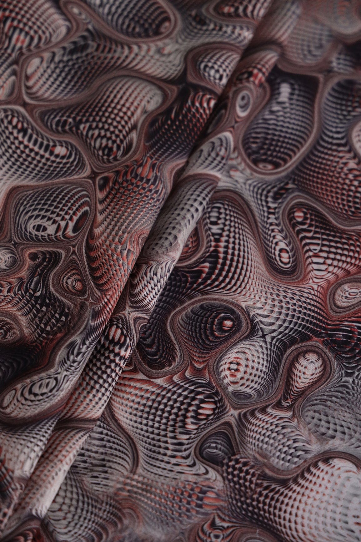Multi Color Abstract Pattern Digital Print On Cotton Muslin Fabric - doeraa