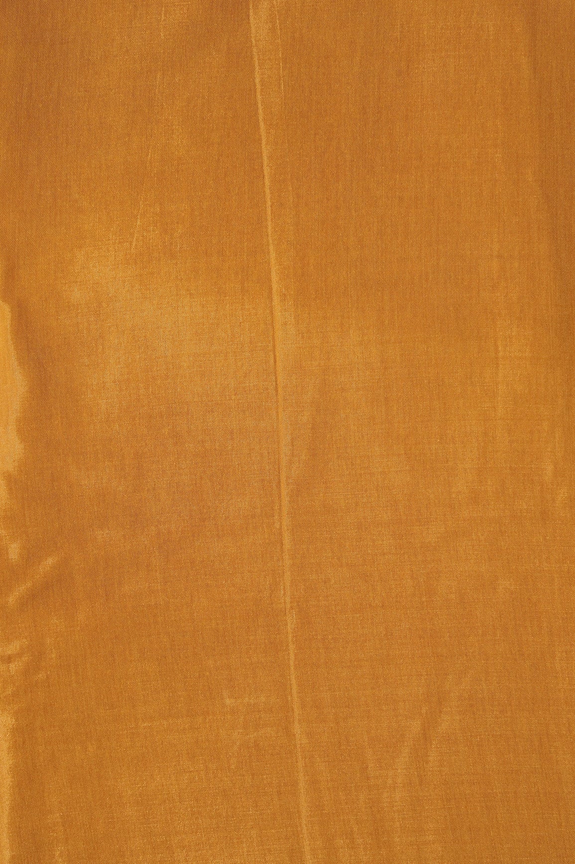 Mustard Dyed Pure Viscose Muslin Fabric - doeraa