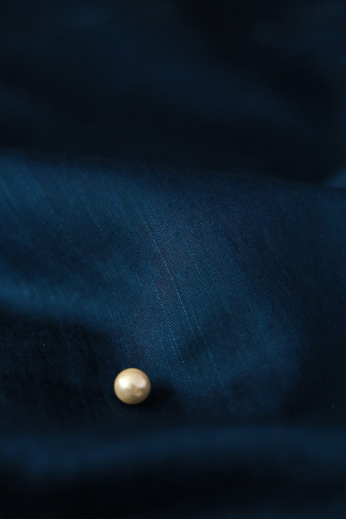 Navy Blue Raw Silk Fabric - doeraa