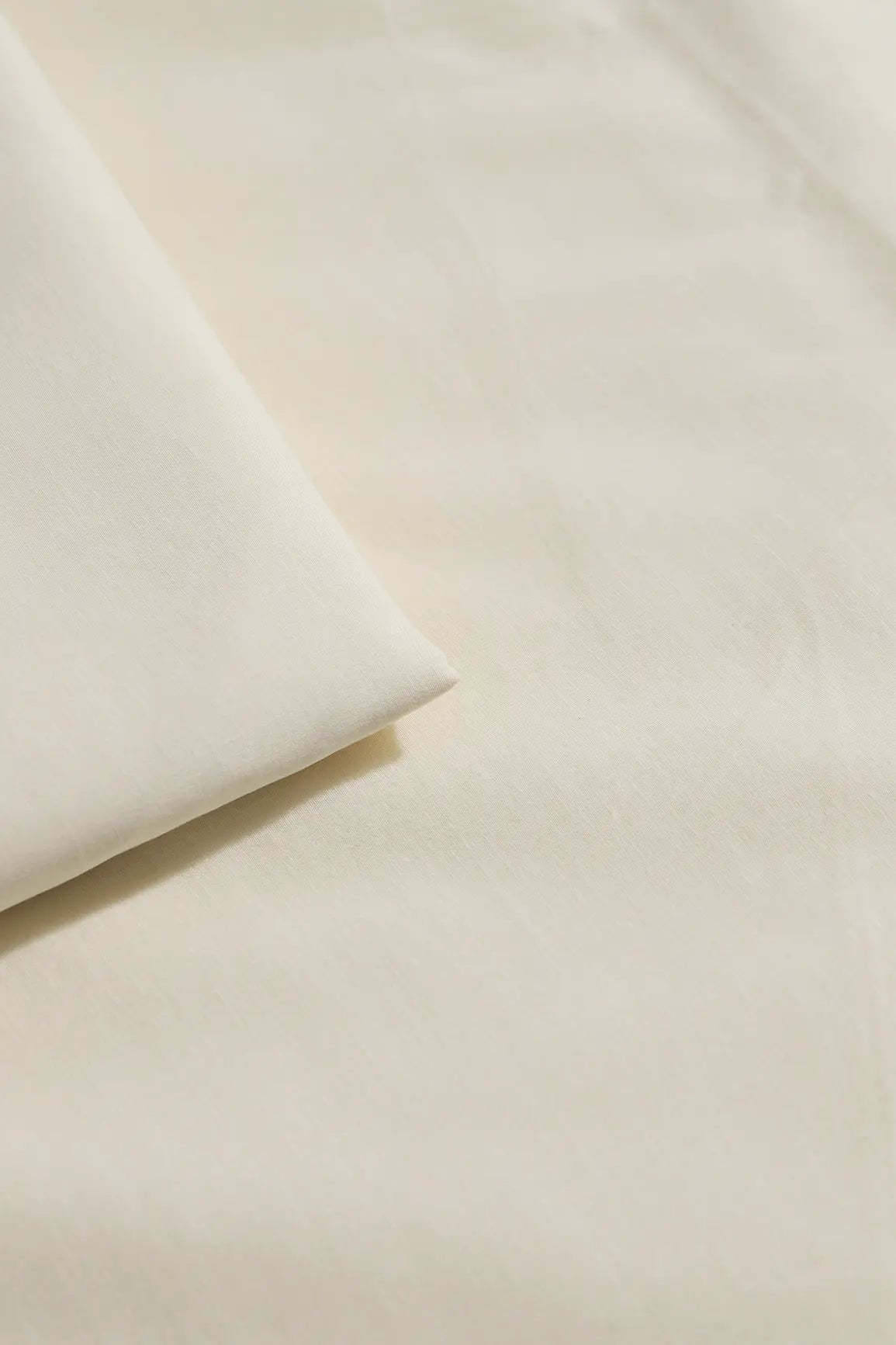 Off White Dyed Pure Cotton Fabric - doeraa