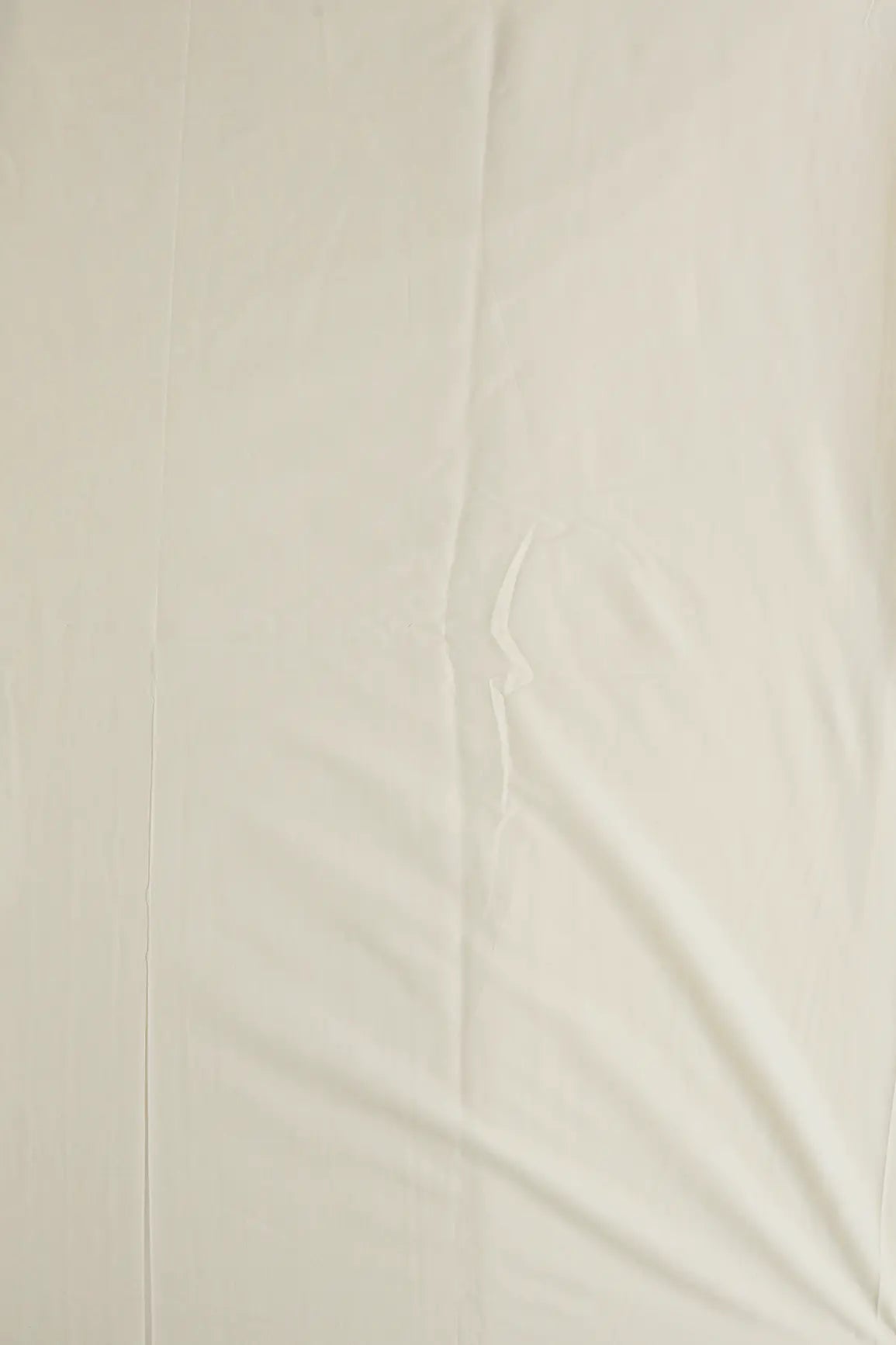 Off White Dyed Pure Cotton Fabric - doeraa