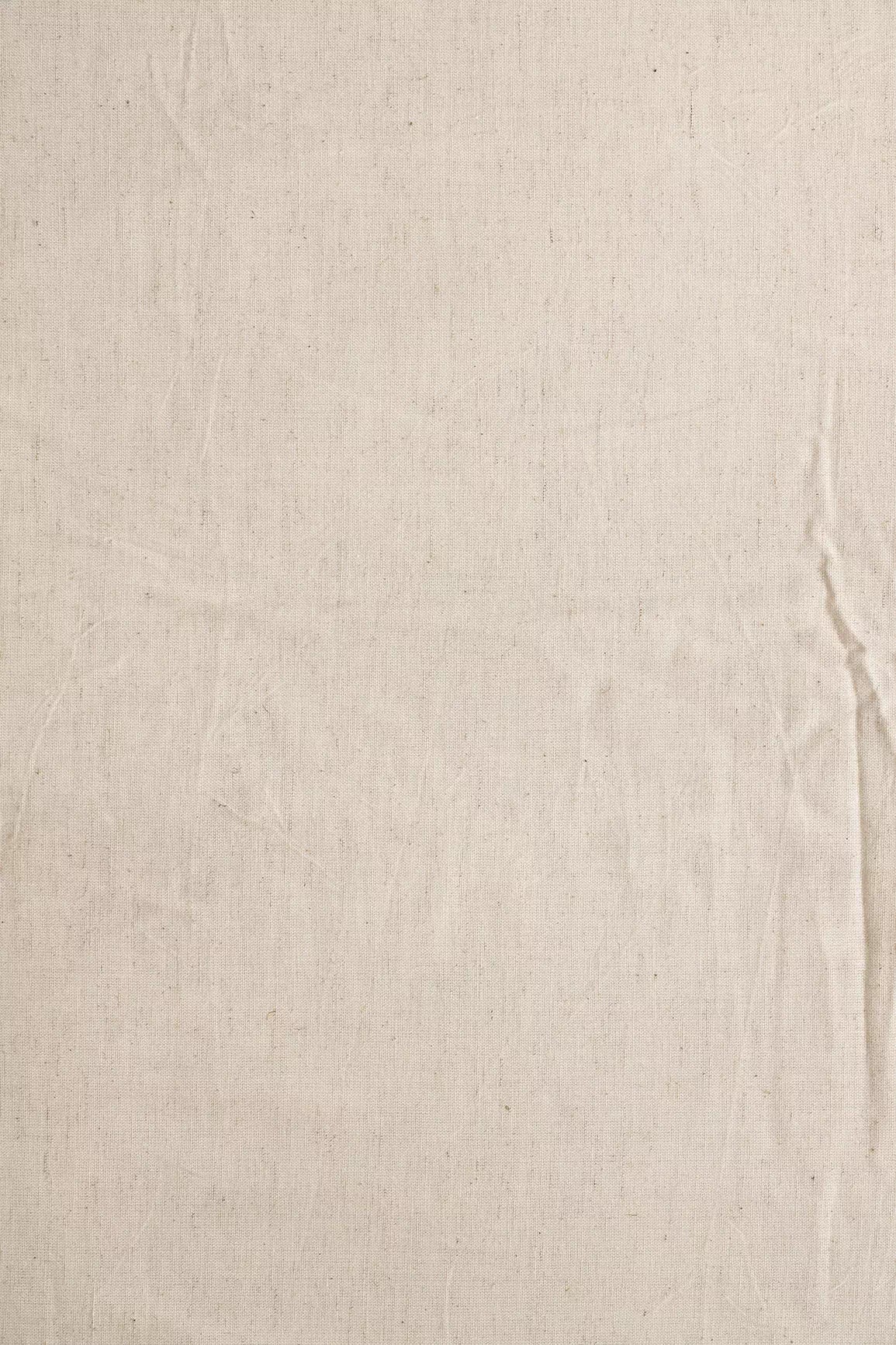 Off White Textured Pattern Organic Flex Cotton Fabric - doeraa