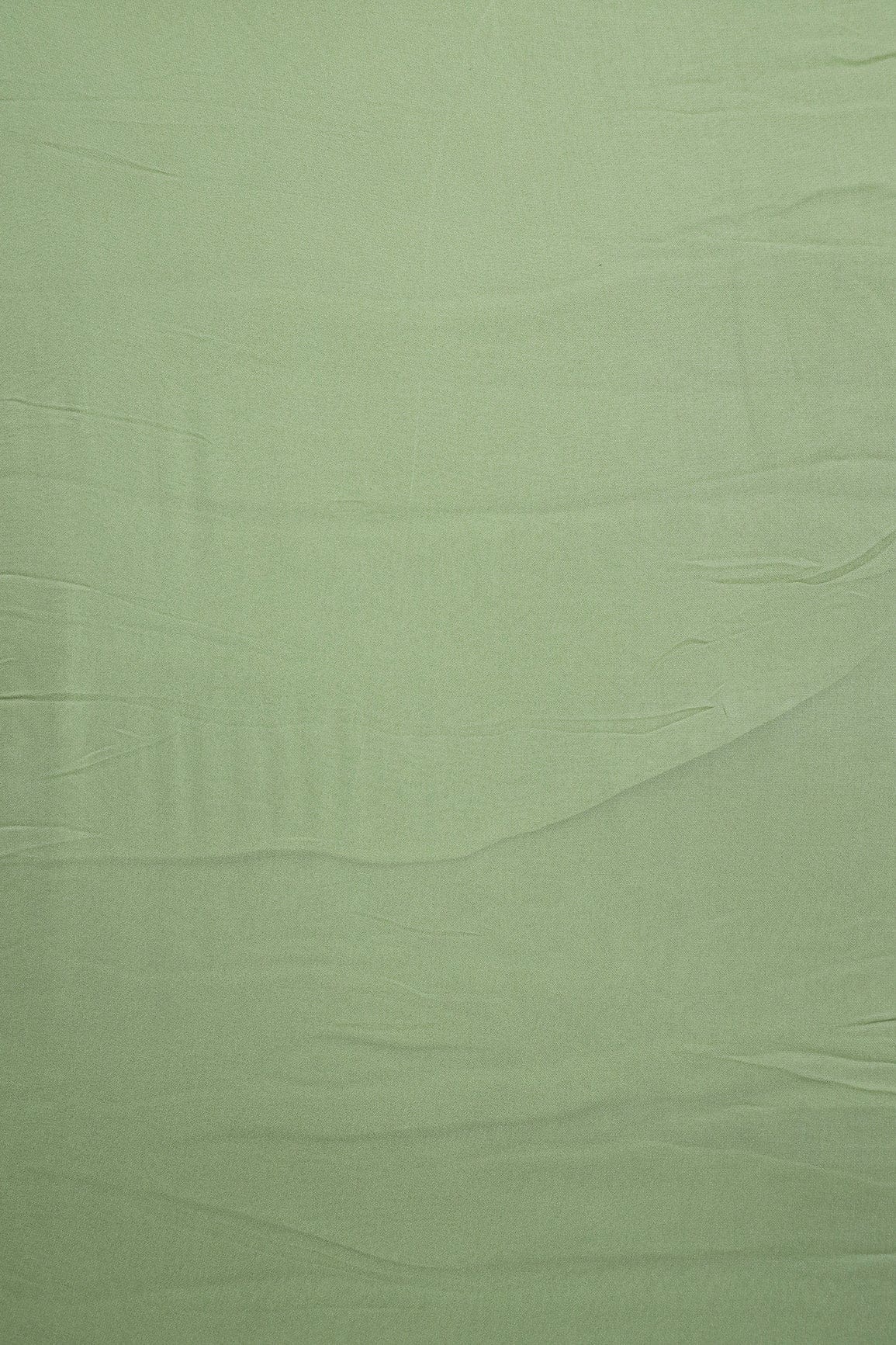 Olive Dyed Viscose Georgette Fabric - doeraa