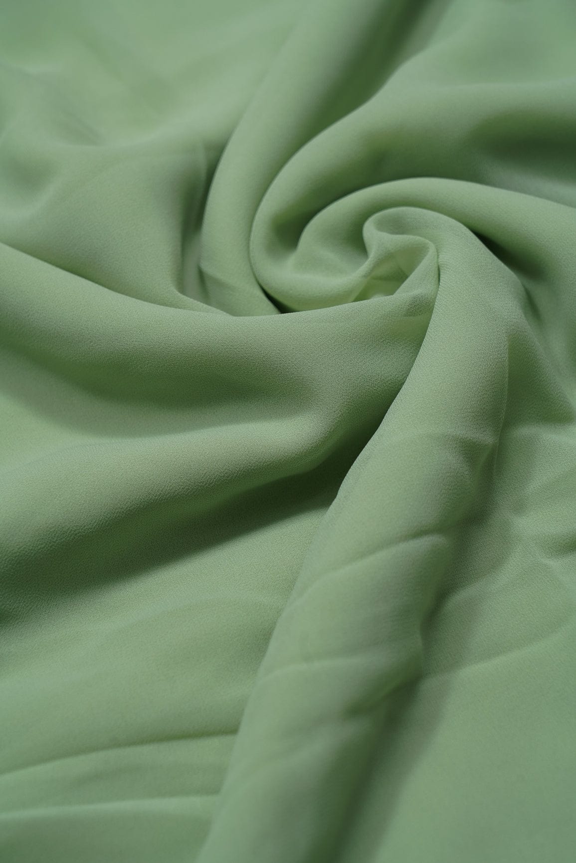 Olive Green Dyed Georgette Fabric - doeraa