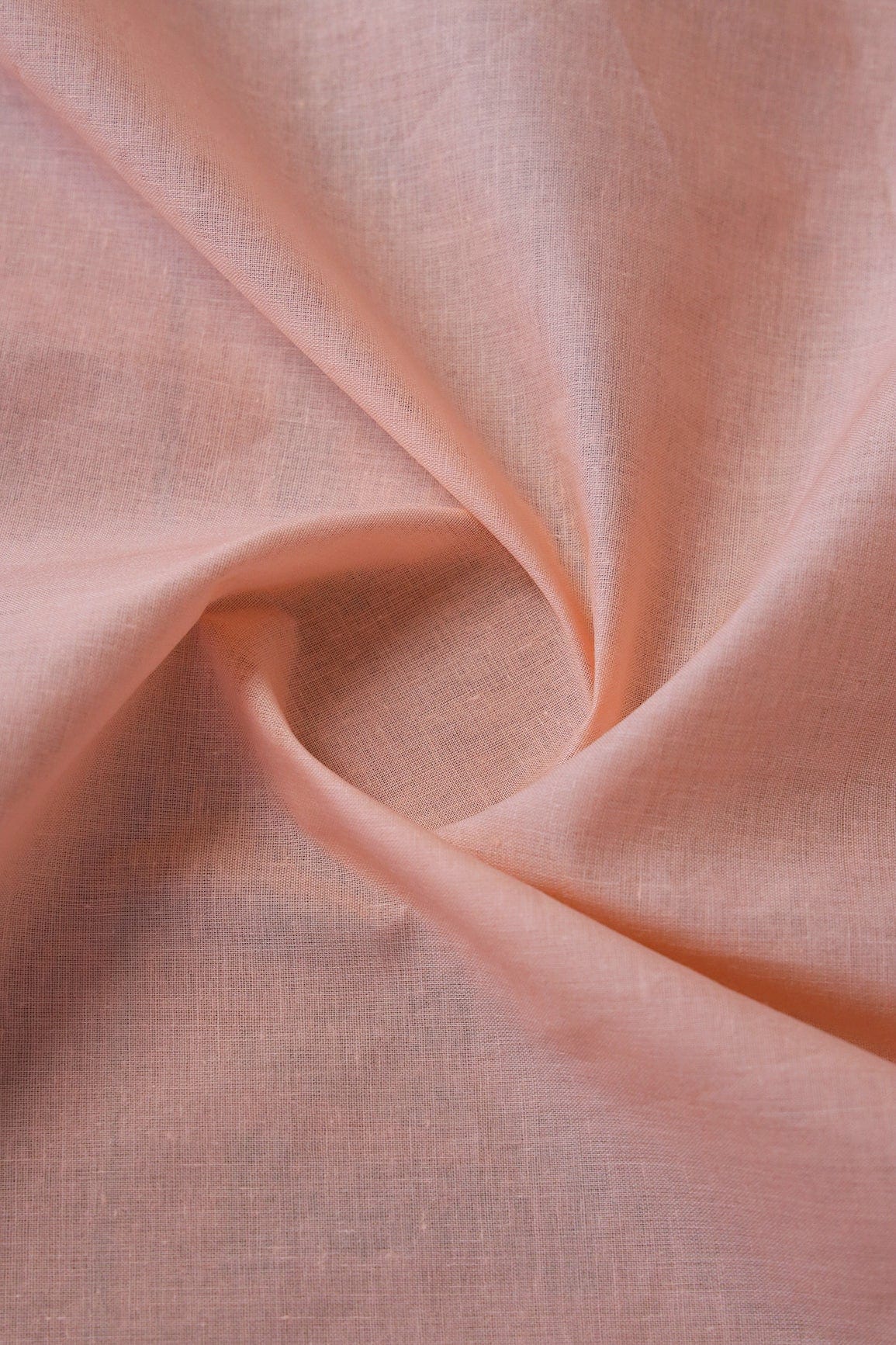 Peach Dyed Pure Cotton Fabric - doeraa