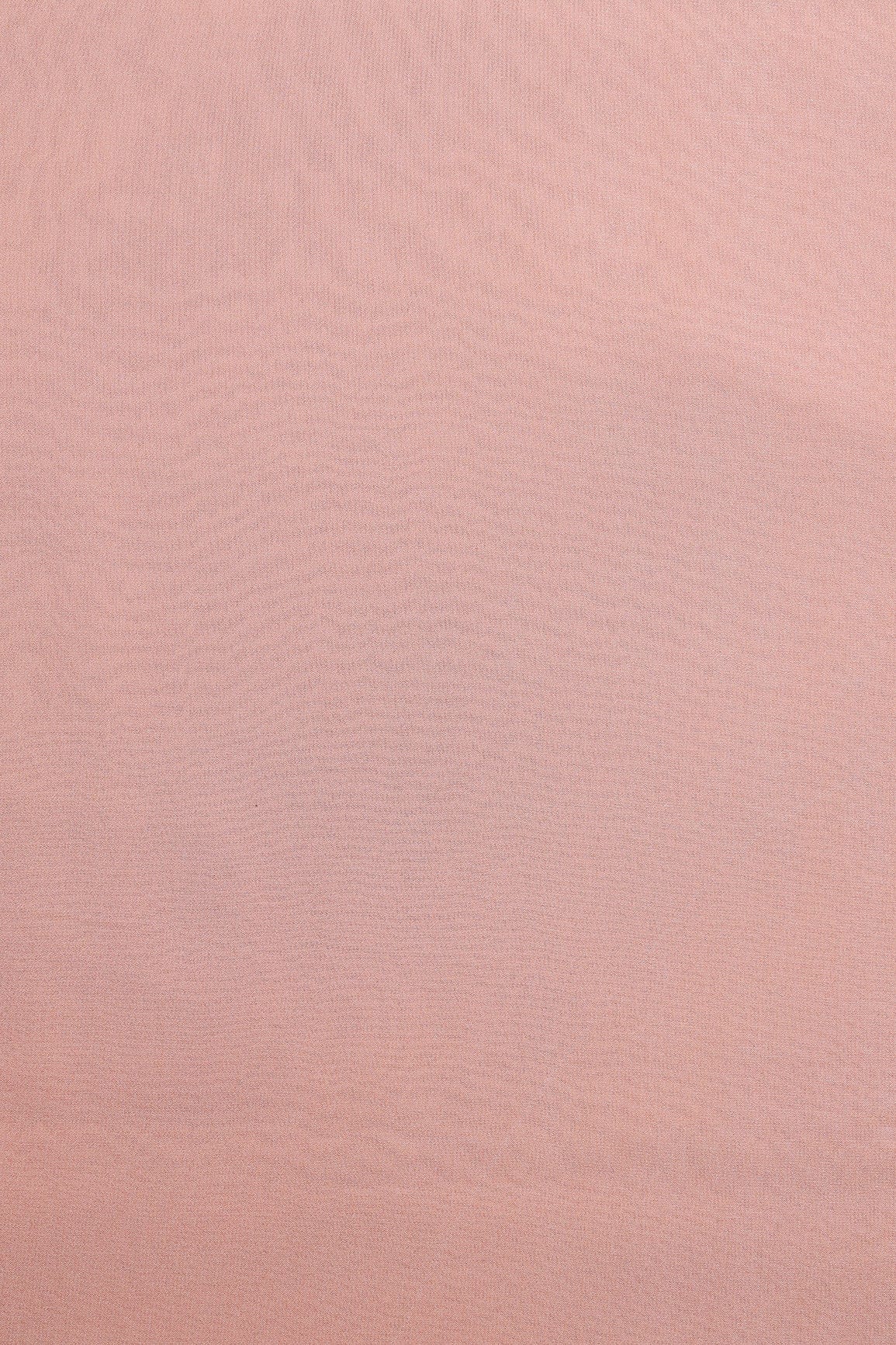 Peach Dyed Viscose Georgette Fabric - doeraa