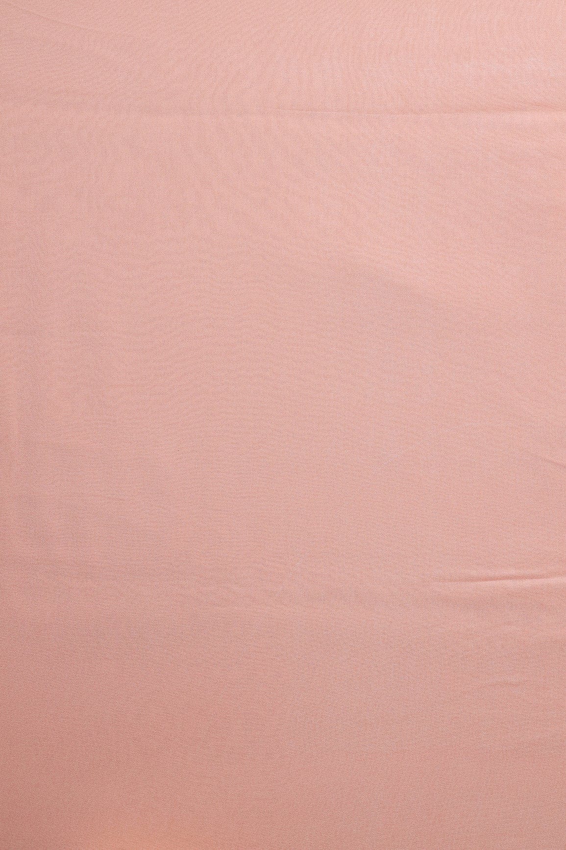 Peach Dyed Viscose Georgette Fabric - doeraa