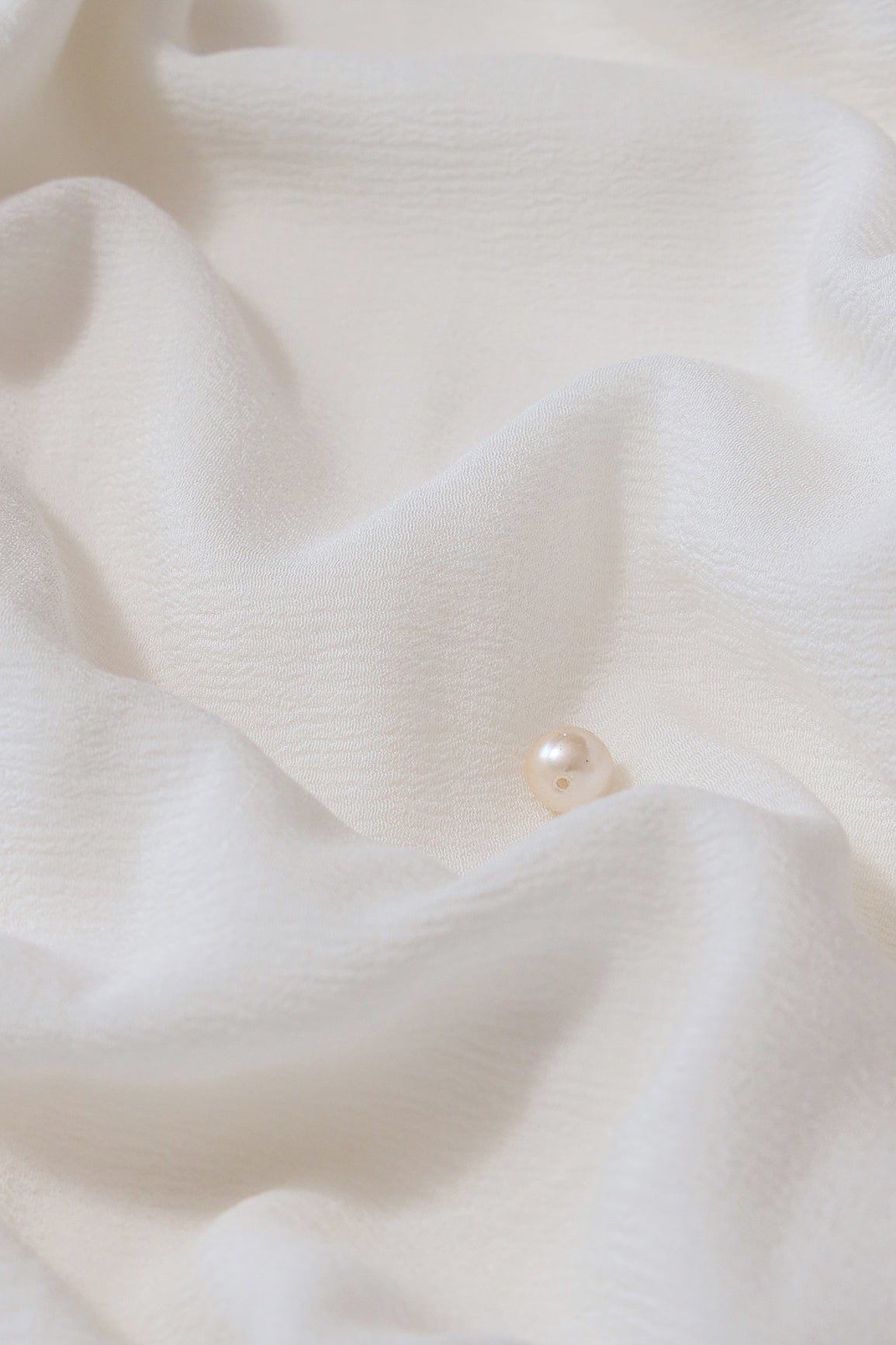 Plain Dyeable Viscose Natural Chinnon Chiffon Fabric - doeraa