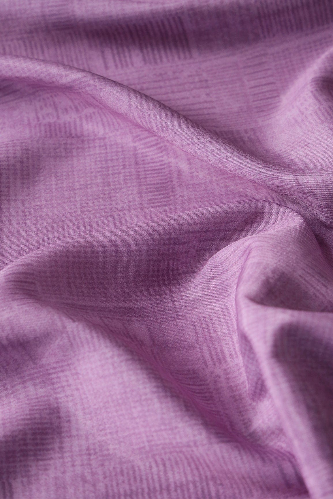 doeraa Prints Light Purple Texture Pattern Digital Print On French Crepe Fabric