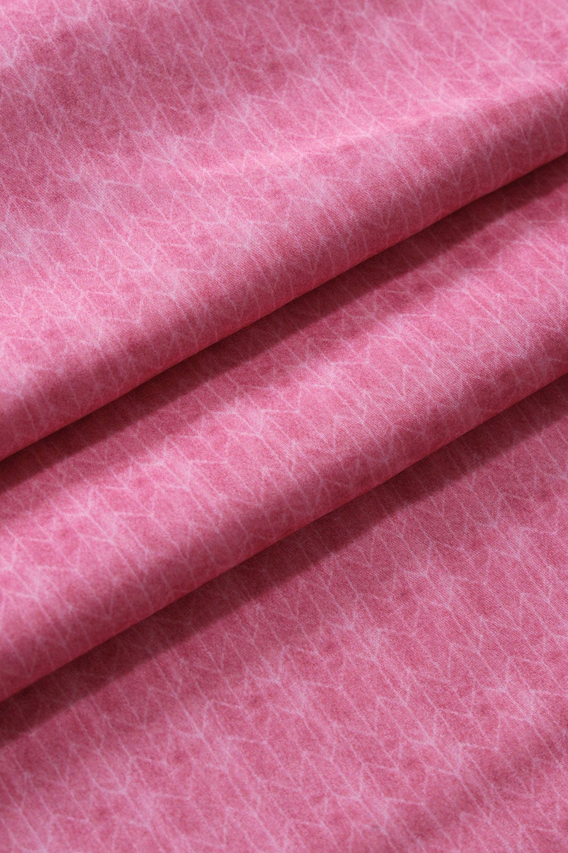 doeraa Prints Pink Chevron Pattern Digital Print On French Crepe Fabric
