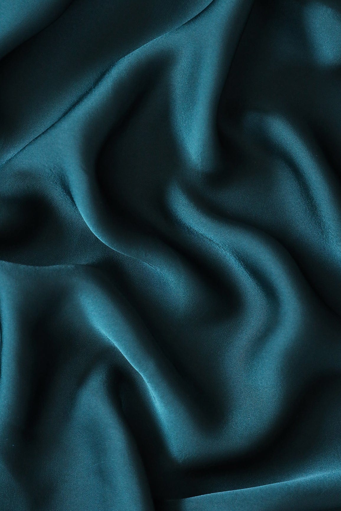 Rama Dyed Georgette Satin Fabric - doeraa