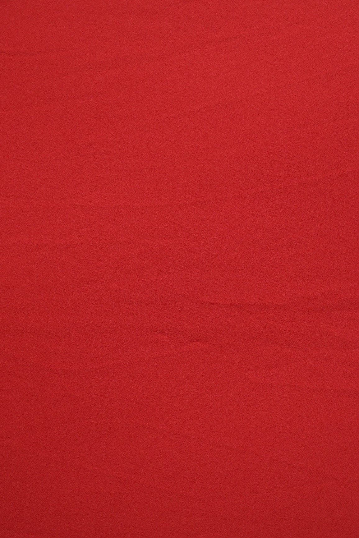 Red Dyed Crepe Fabric - doeraa