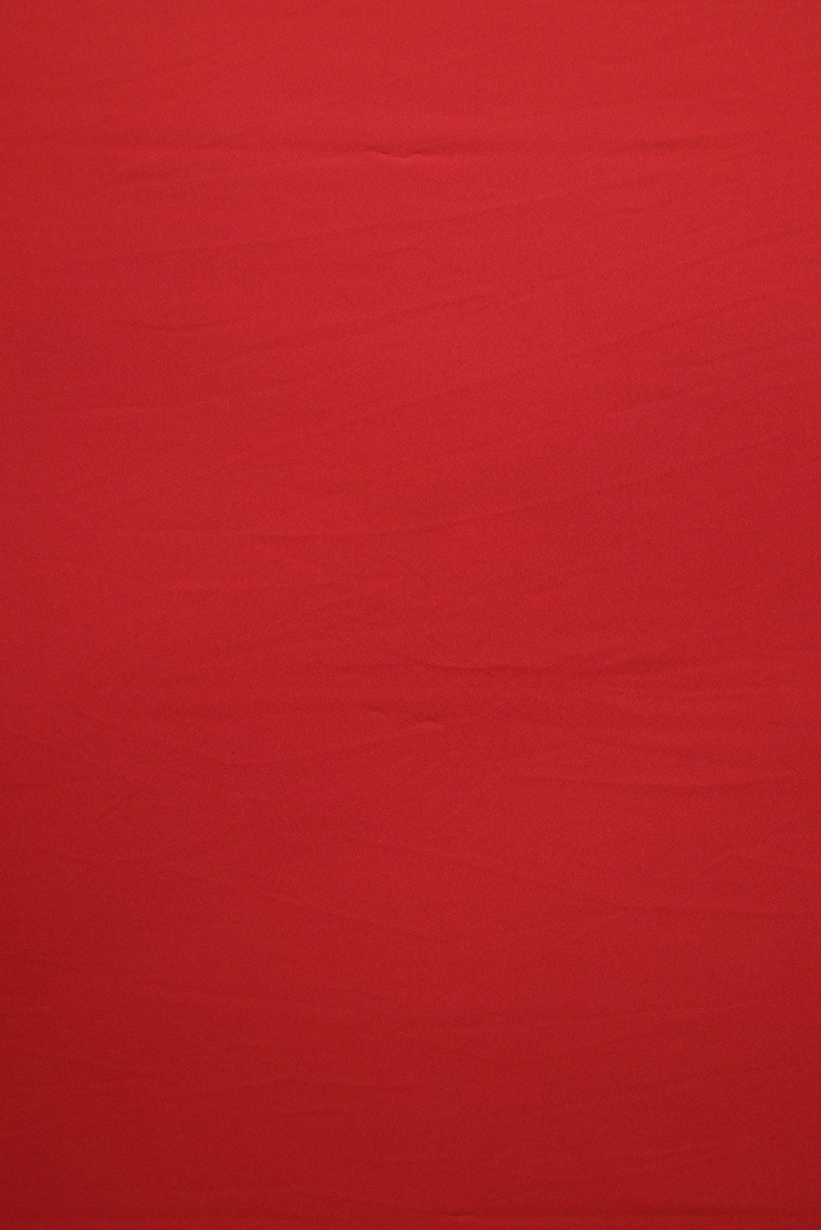 Red Dyed Crepe Fabric - doeraa