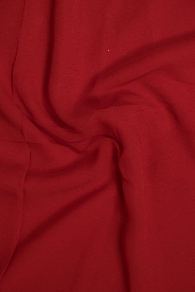 Red Dyed Georgette Fabric - doeraa