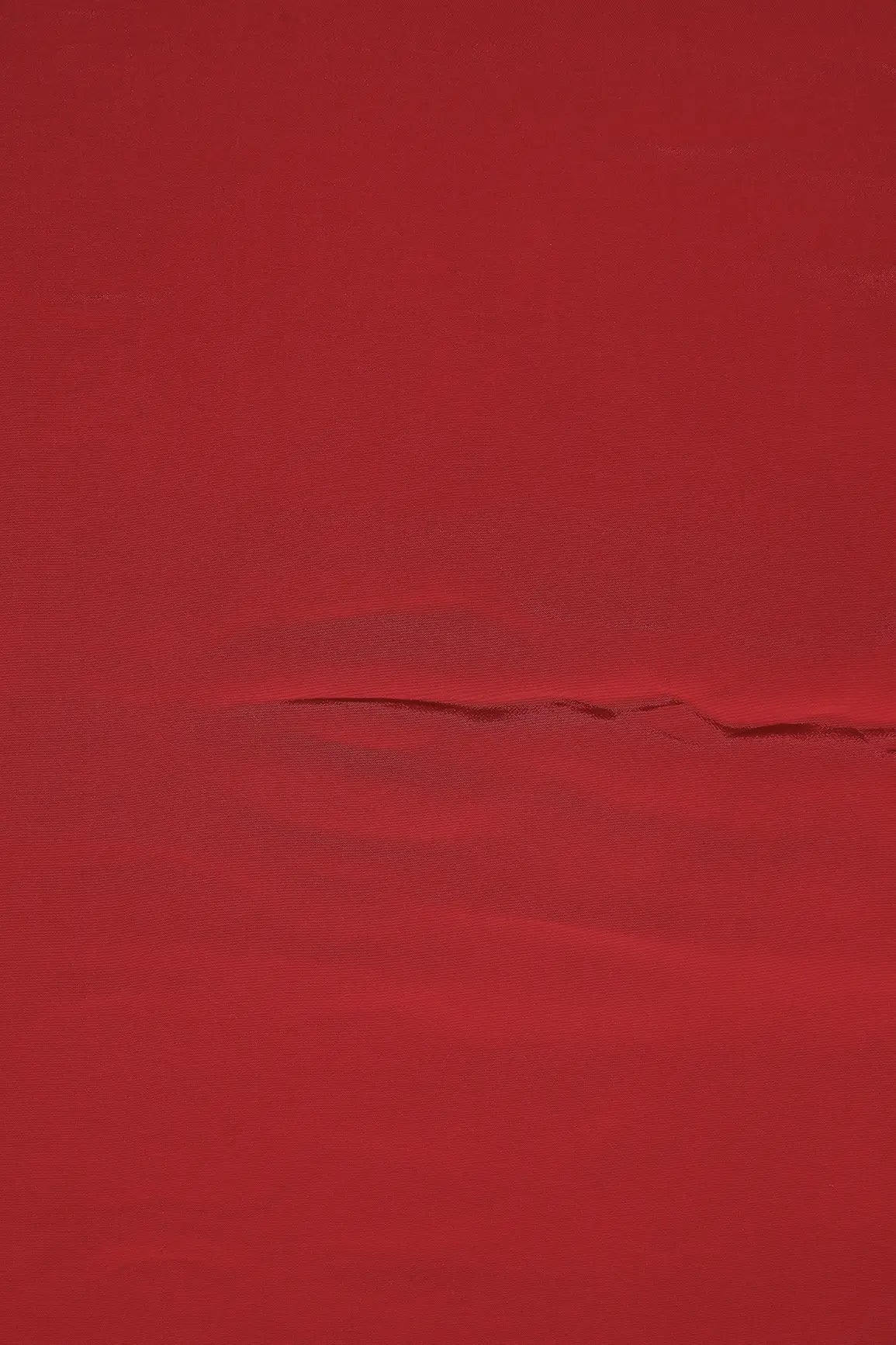 Red Dyed Pure Crepe Fabric - doeraa