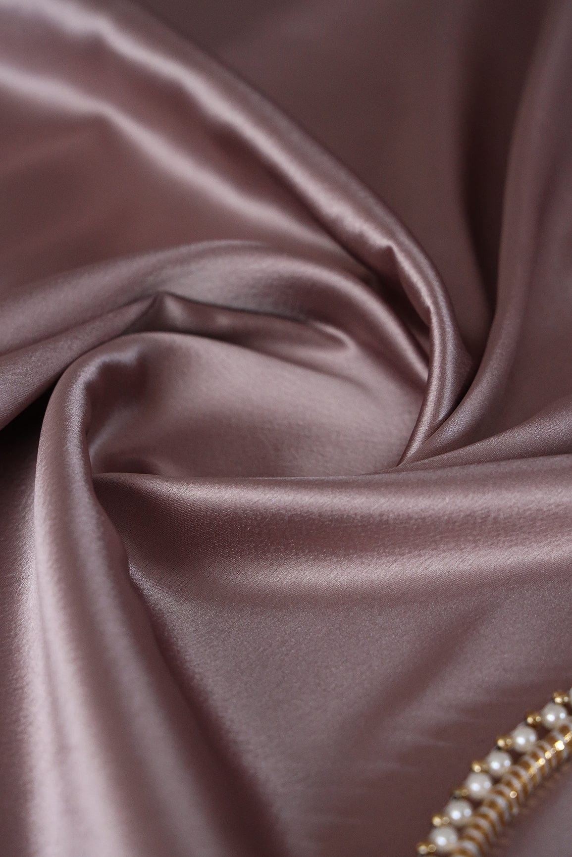 Rosey Mauve Dyed Satin - doeraa