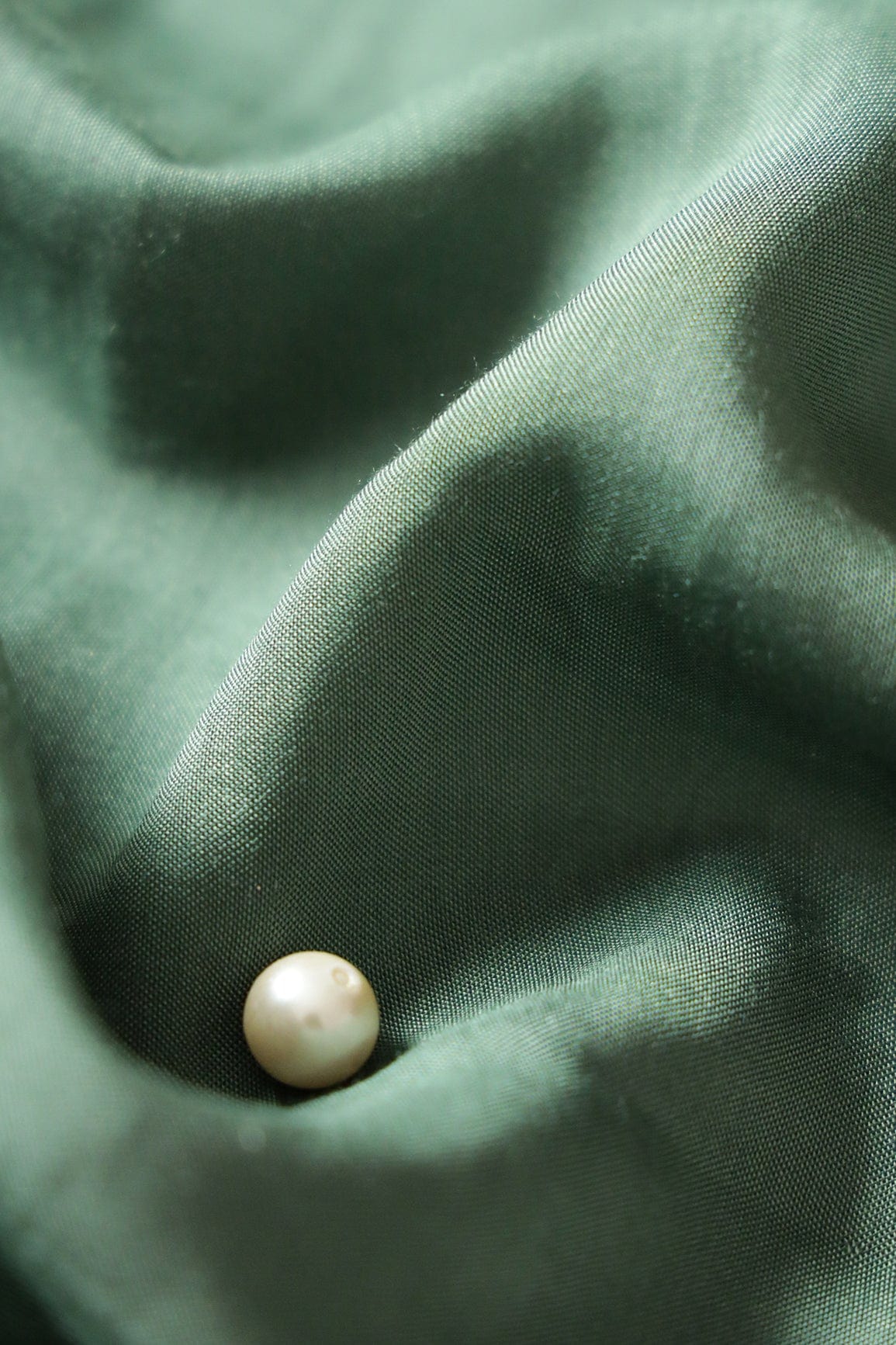 Sage Green Dyed Pure Viscose Muslin Fabric - doeraa